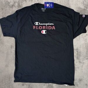 NWT Champion Florida Short Sleeve Black T-Shirt Unisex Size L/XL
